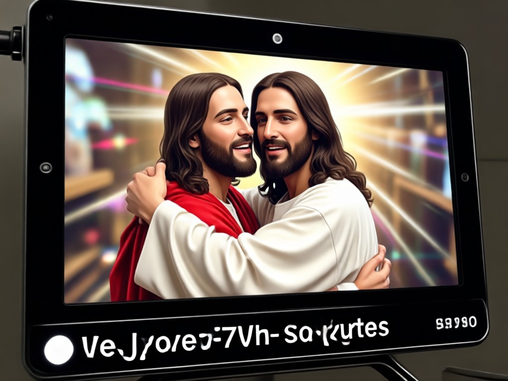 Spiritual comfort through AI video technology