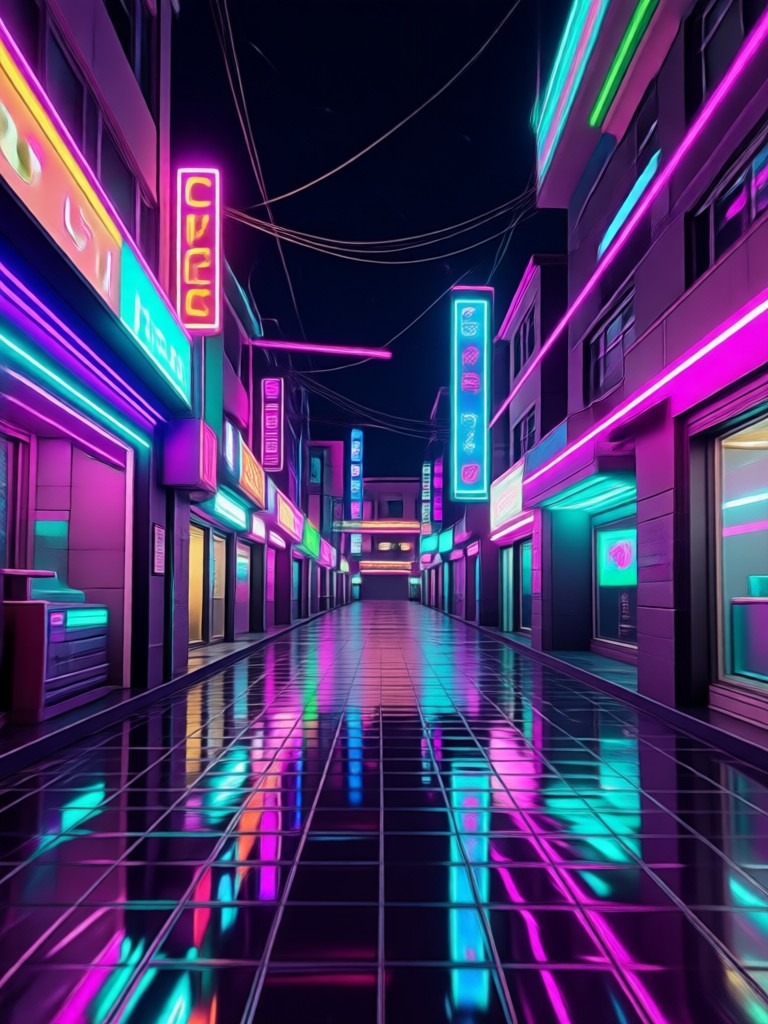 Neon Kiss AI Video Generator Example