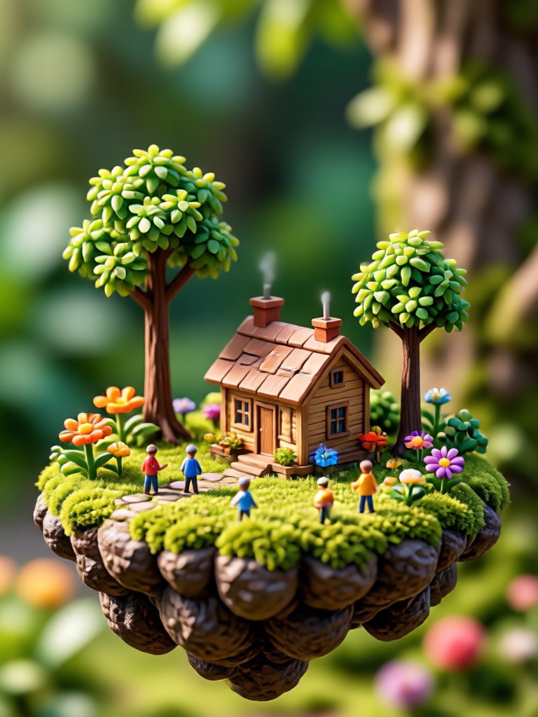 Ghibli style tiny world AI generation