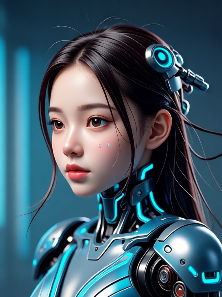 Modern fashion model AI generated character