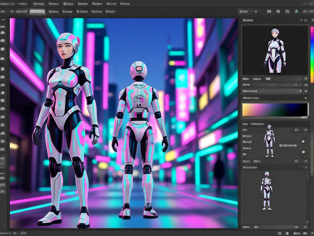 AI style and fabric transfer example