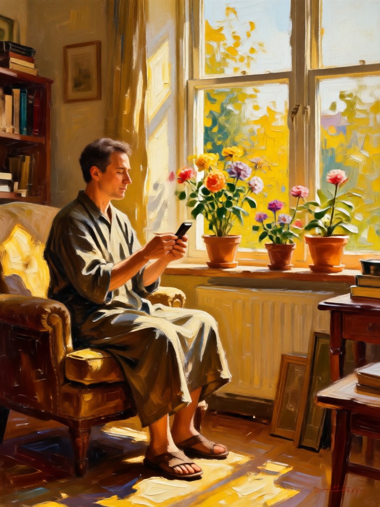 Paisagem de montanha transformada em uma pintura dramática da era Romântica