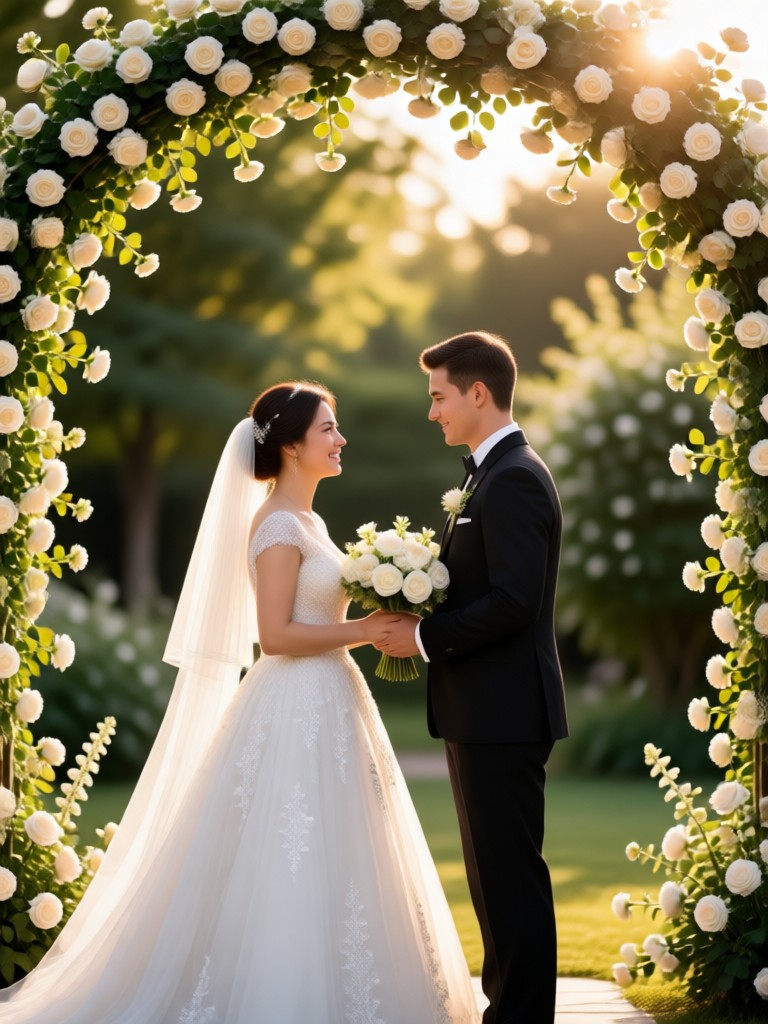 AI rustic barn wedding photo