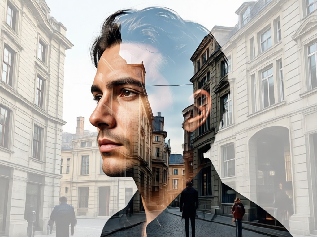 Generate Architecture Double Exposure Portrait Generator with one tap