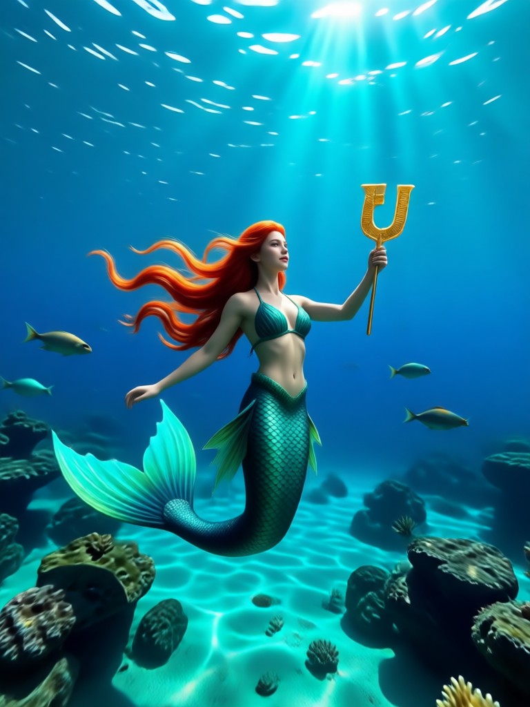 Mermaid transformation video sequence
