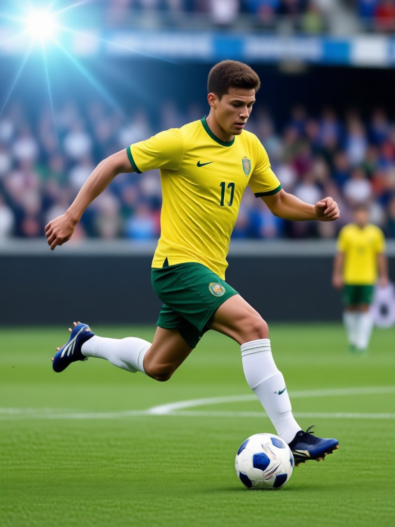AI FIFA filter with custom jersey number