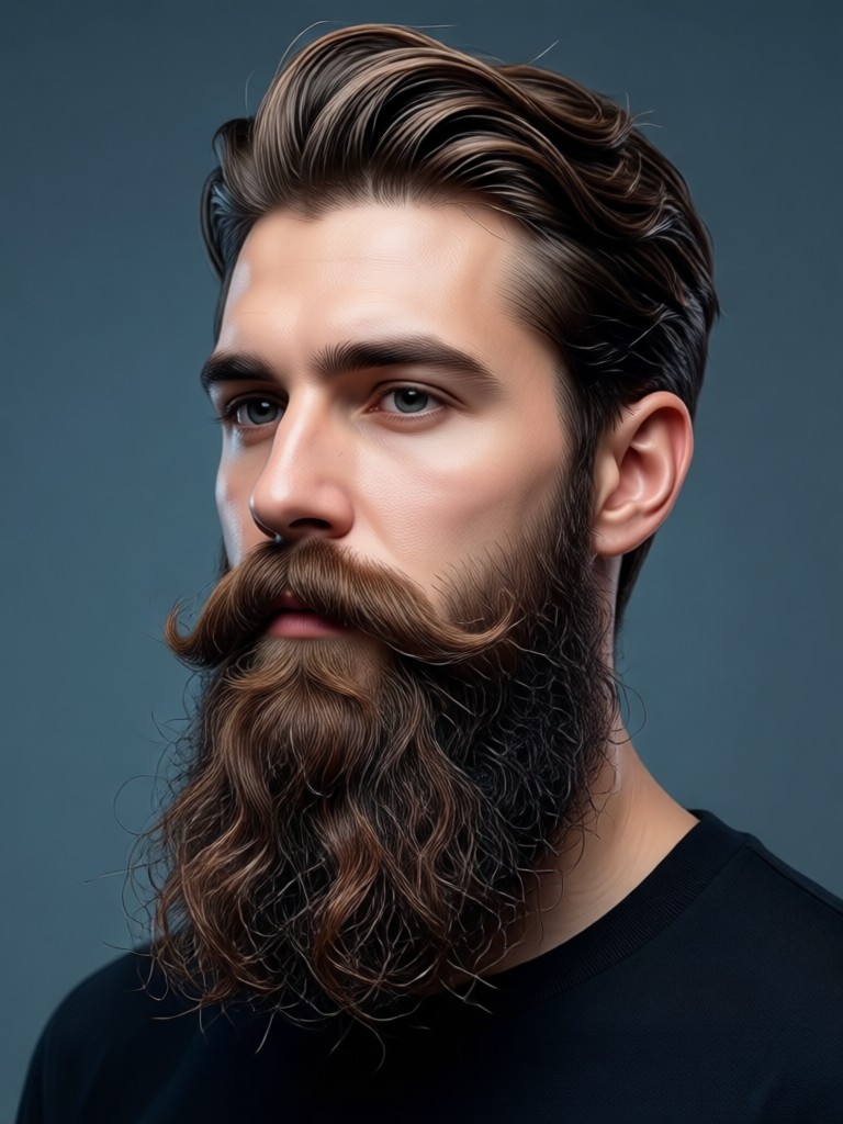 Verdi beard style created online