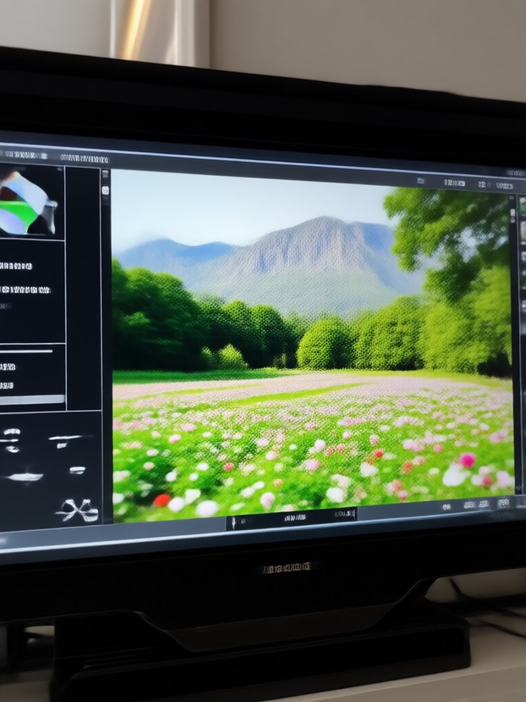 Low resolution video upscaled to 4K