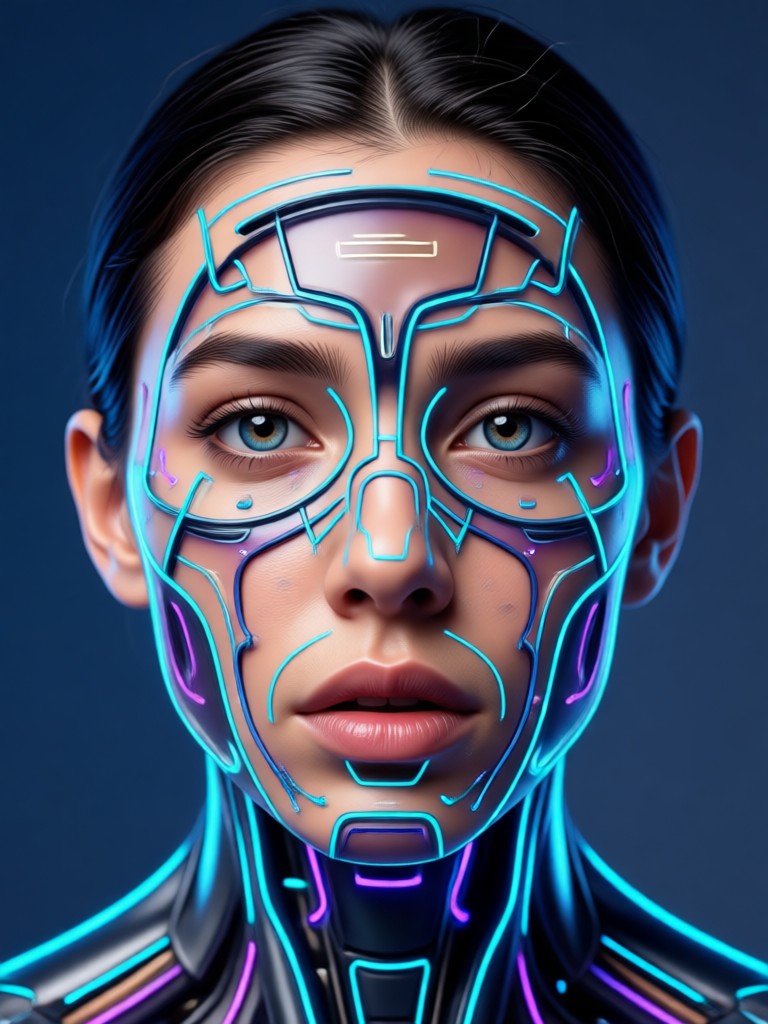 Mobile app interface for AI facial expression editing