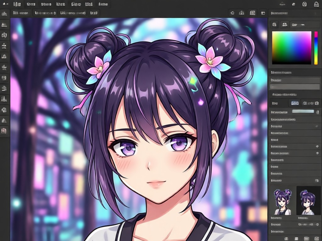 AI technology behind realistic anime hair generation