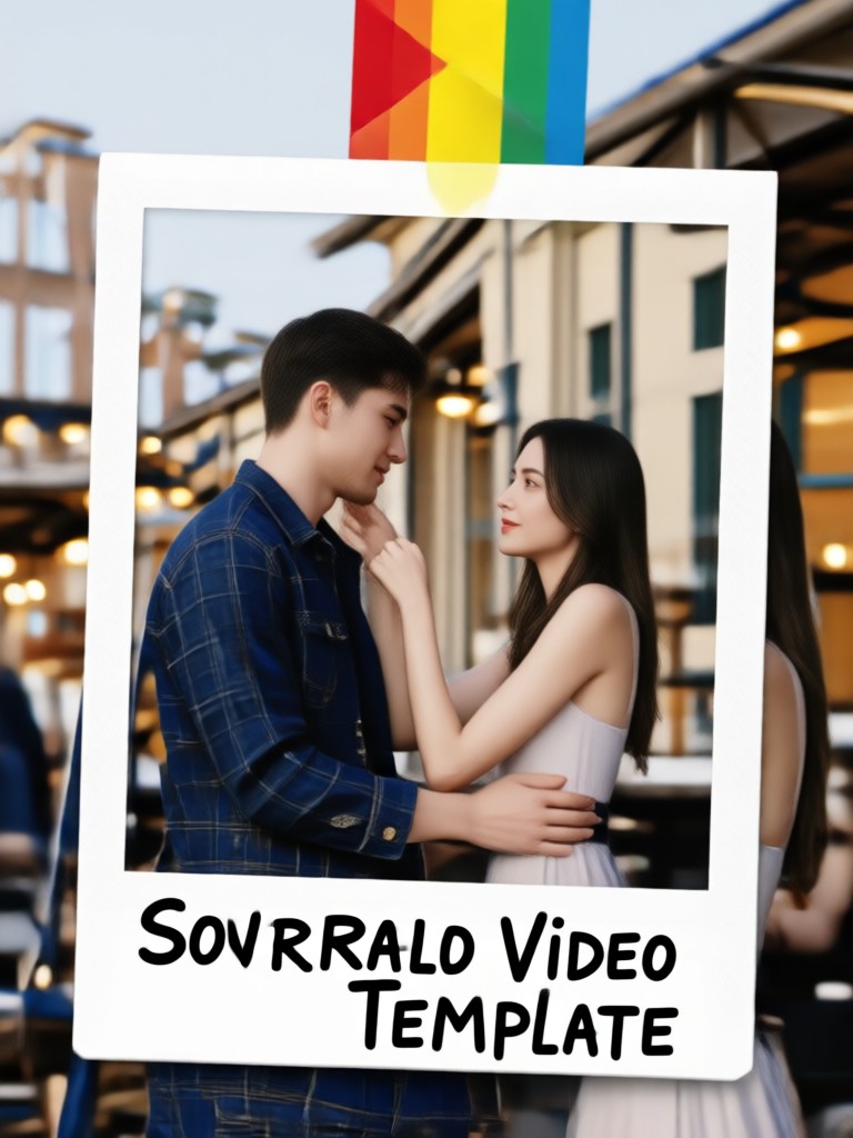 Polaroid template with multiple photos
