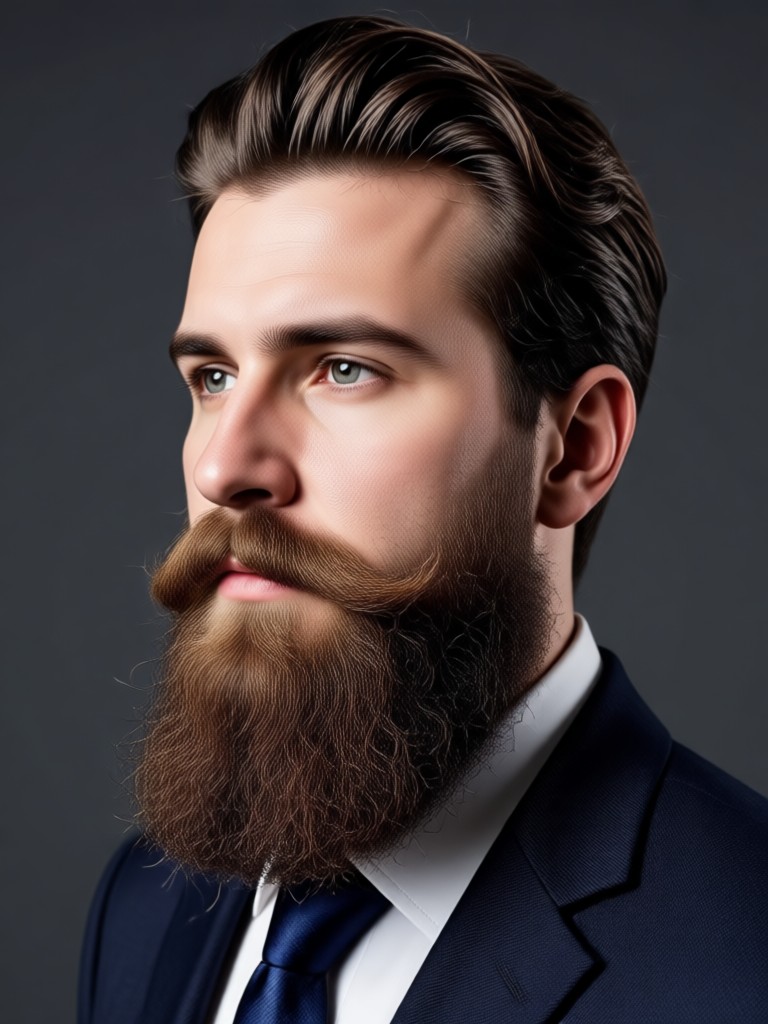 Generador de barba IA añadiendo un estilo Van Dyke
