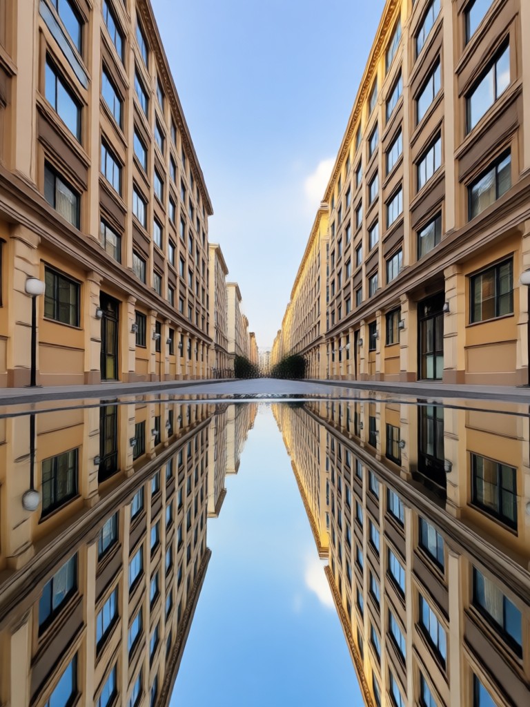 landscape reflection mirror image