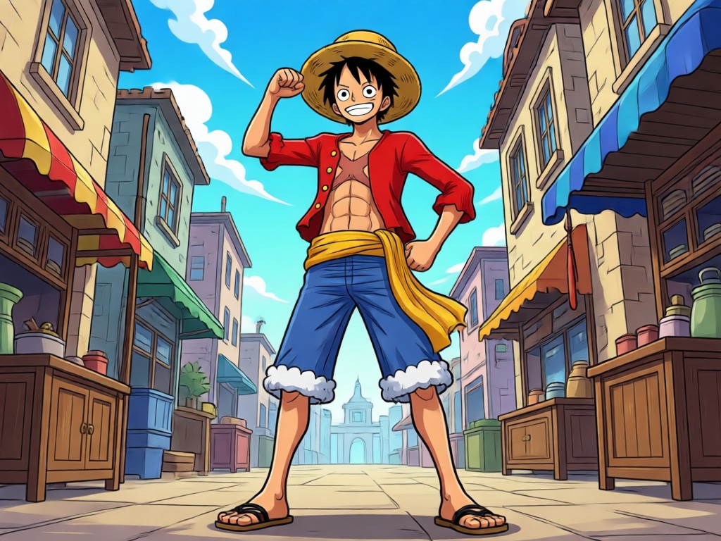 One Piece Manga-Stil KI-Charakter