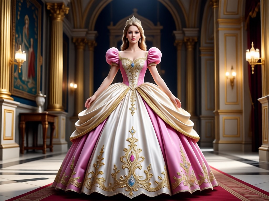 Easy to use mobile interface for AI princess dress change videos