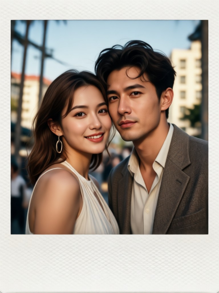 Template video cinta Polaroid kasual