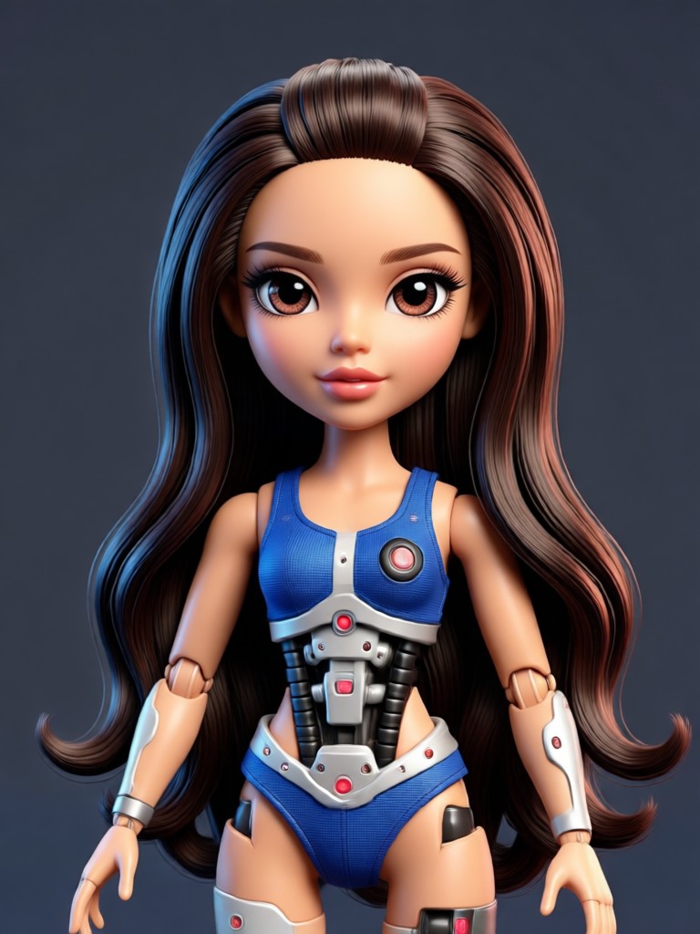Y2K inspired Bratz doll AI art