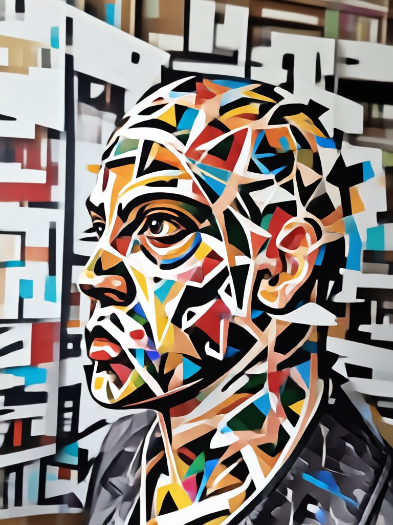 Pop art portrait design for a custom tee