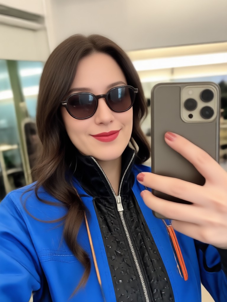Glamouröses KI-Promi-Selfie auf dem roten Teppich