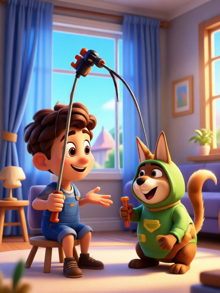 Pixar AI video still with motion
