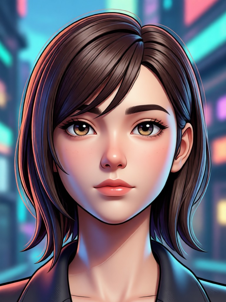 Vintage graphic novel 3D AI portrait