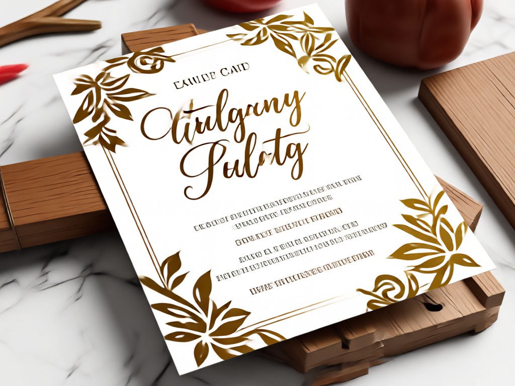 Couple reviewing their custom designed wedding invitation