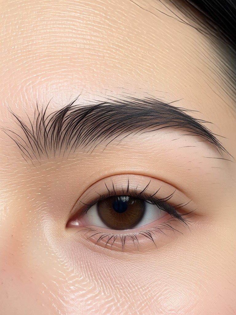 Simulasi microblading menggunakan filter alis AI