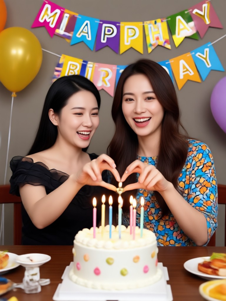 Cozy home celebration birthday video