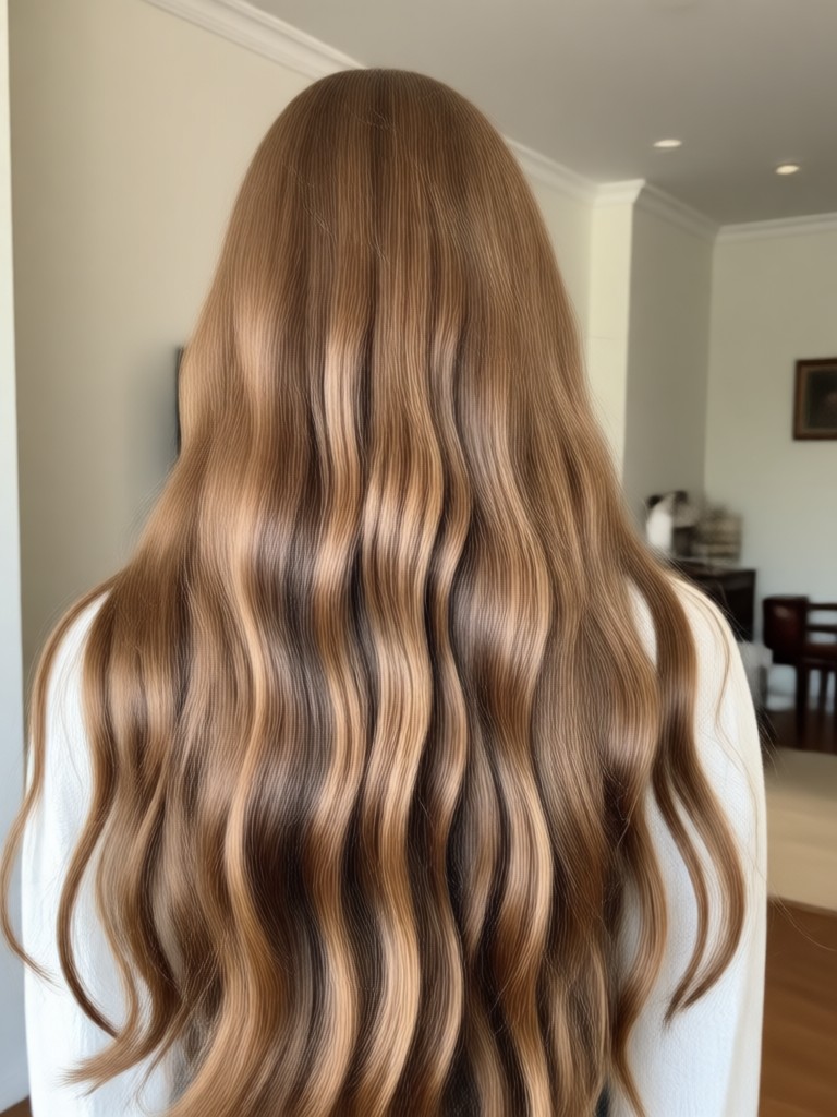Hombre con pelo corto usando un filtro de pelo largo