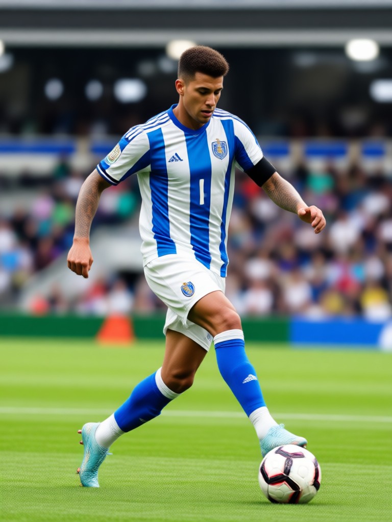 AI FIFA athlete avatar transformation example