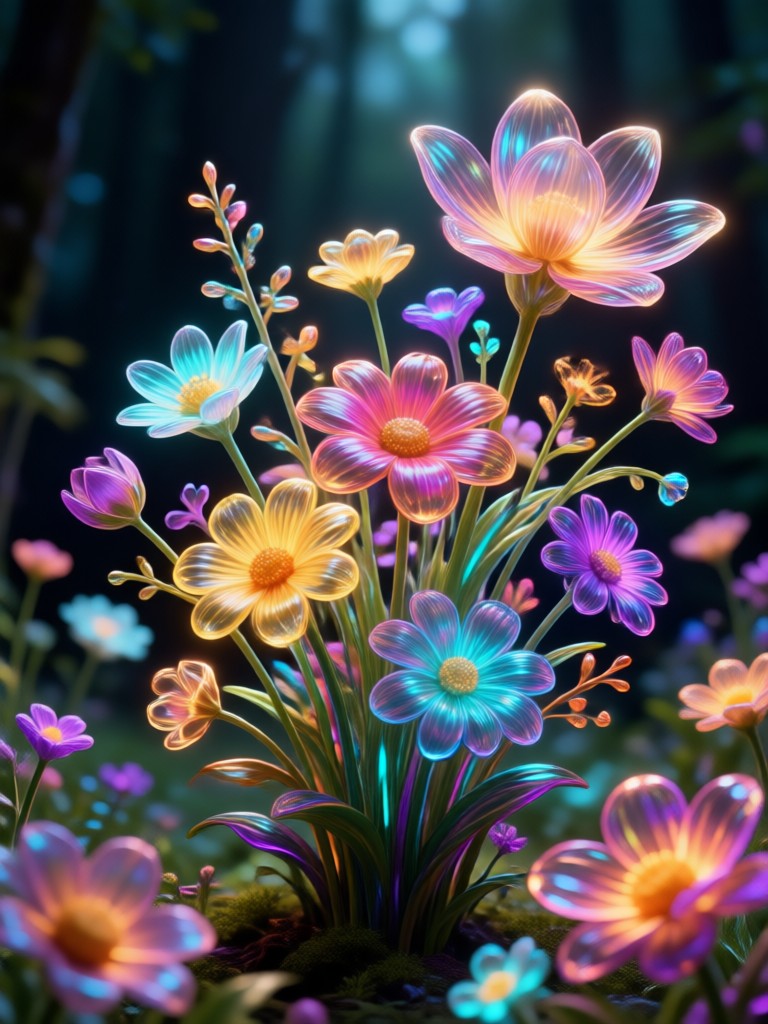 Design de Jardim de Flores Gerado por IA