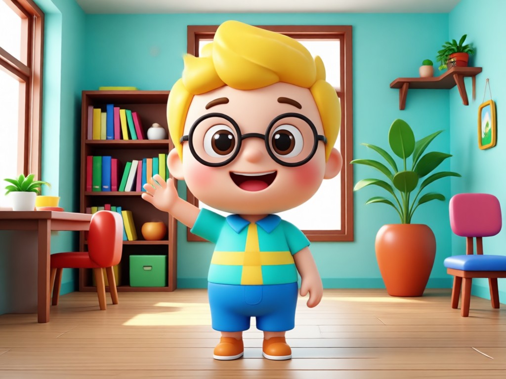 AI generating a 3D buddy character from a text description
