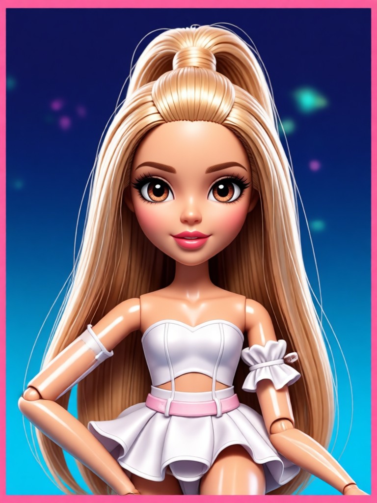 Festival look created with Bratz doll AI