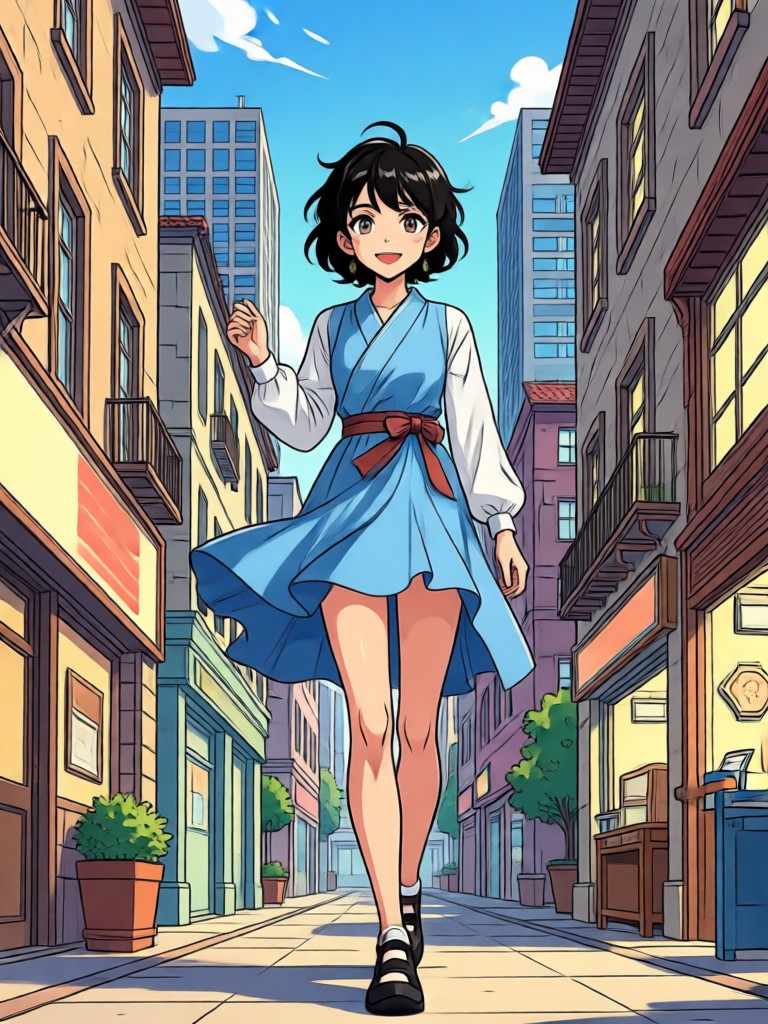 Design de cenário e personagem no estilo anime Mecha