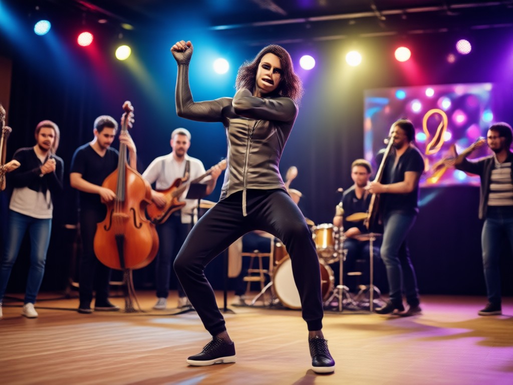 AI capturing realistic jazz dance motion