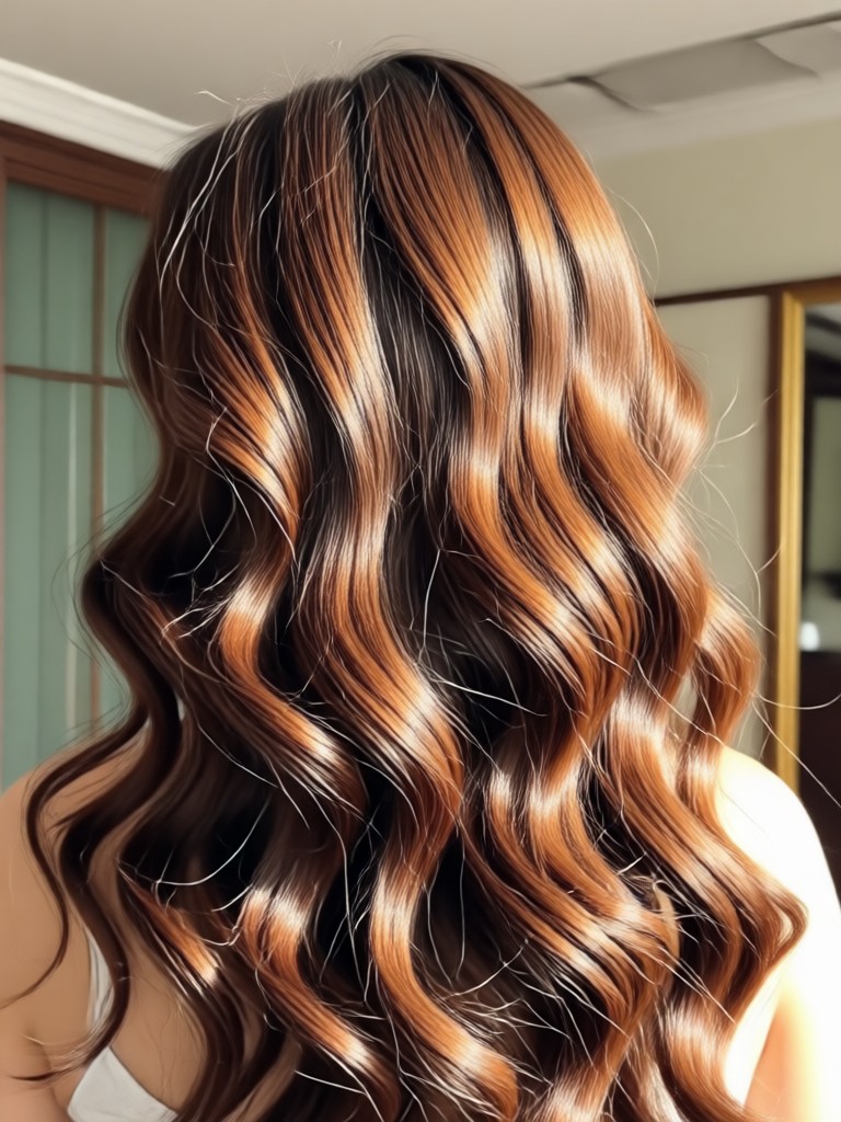 Short hair transformed into chic, textured waves