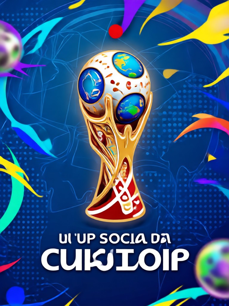 AI generated World Cup social media post featuring team graphics and match highlights