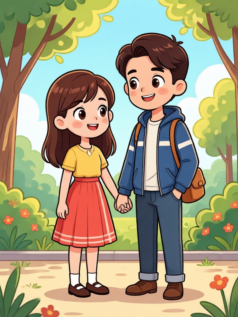 potret cartoon couple gaya disney