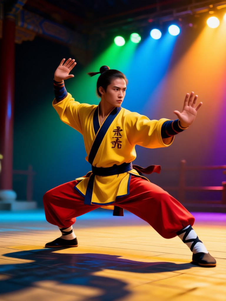 Anime style martial arts battle video