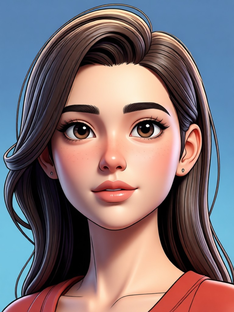Superhero comic book 3D character