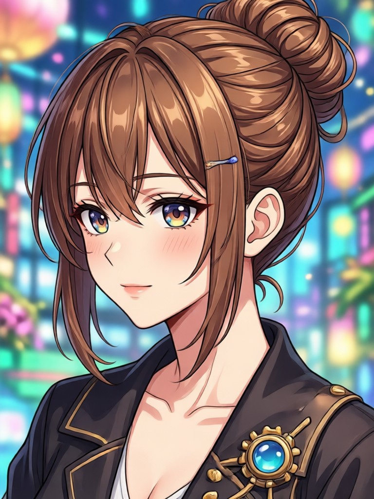 cute twin tails anime hairstyle generator example
