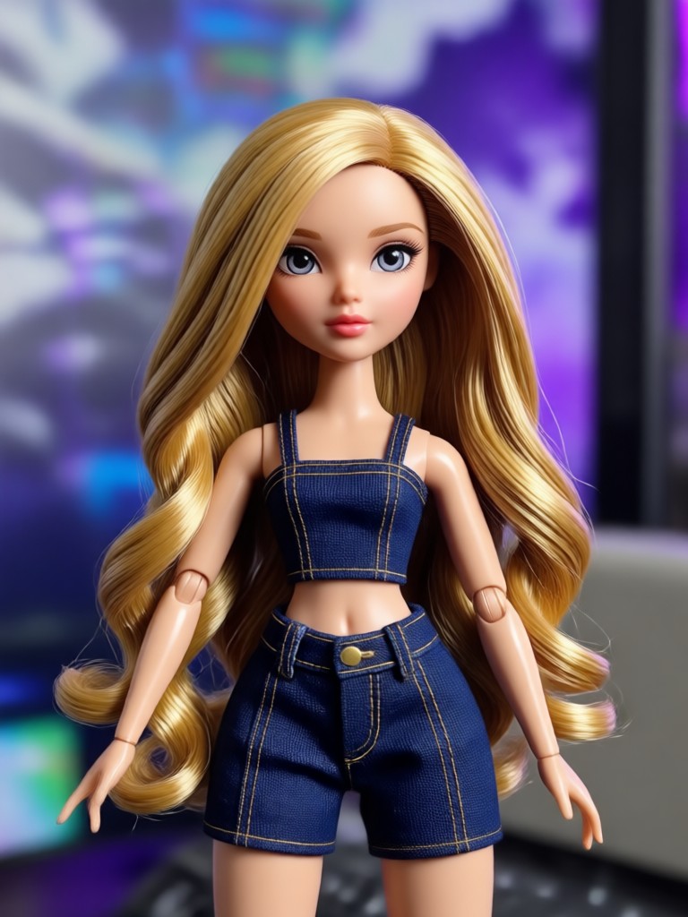 Fairycore Bratz doll with floral crown and pastel aesthetic