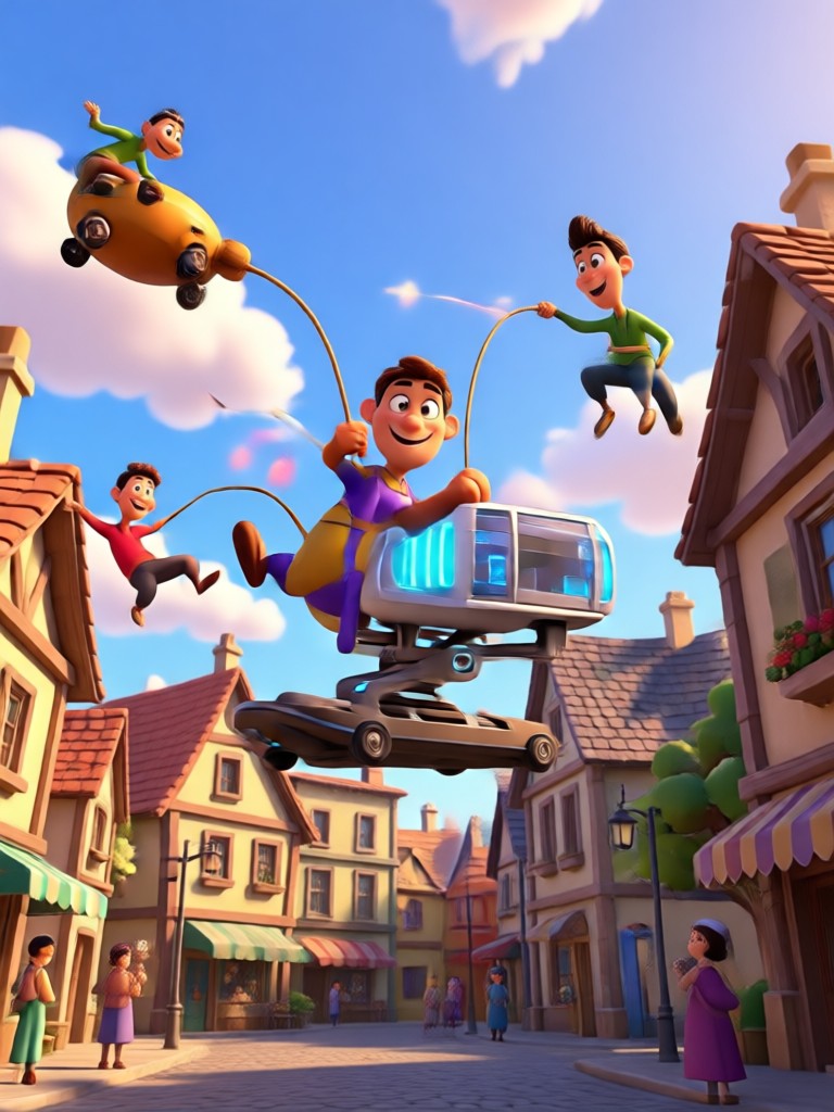 Pixar AI character creation preview on mobile