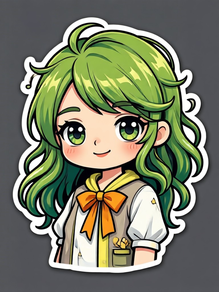Ghibli style magical creature sticker