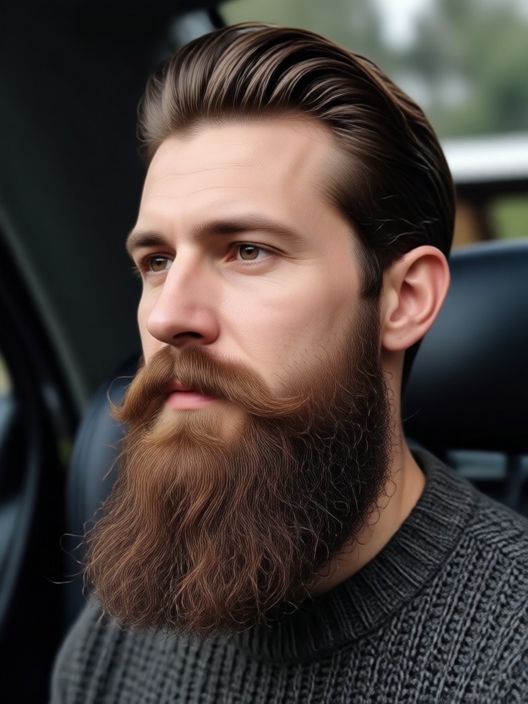 Pameran hasil akhir AI Beard Generator