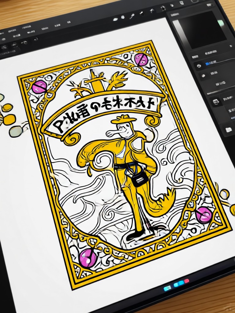 Página para colorear de castillo fantástico con IA