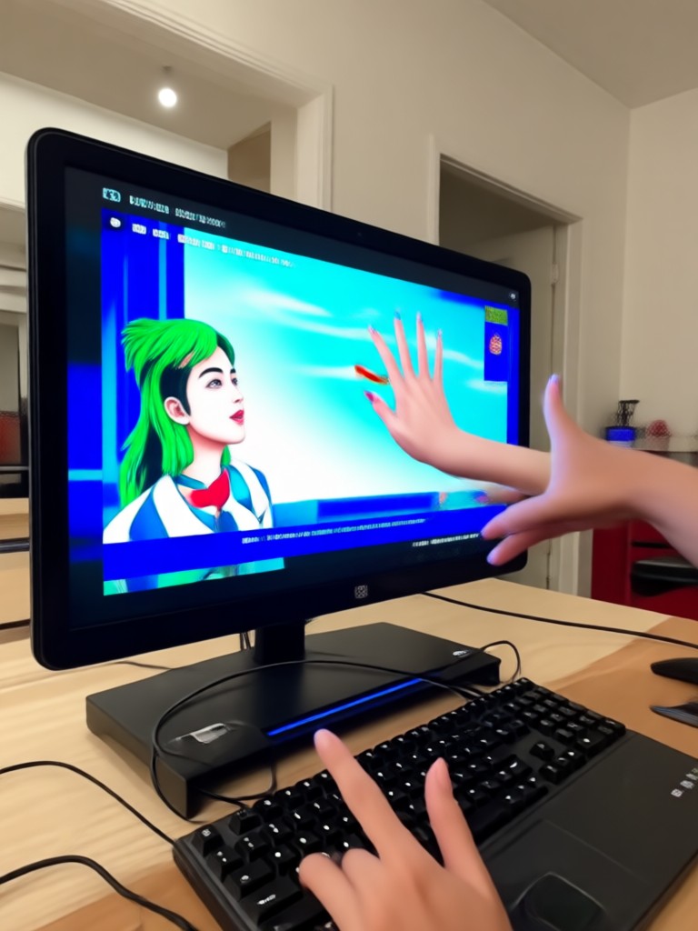 AI video face swap before and after example