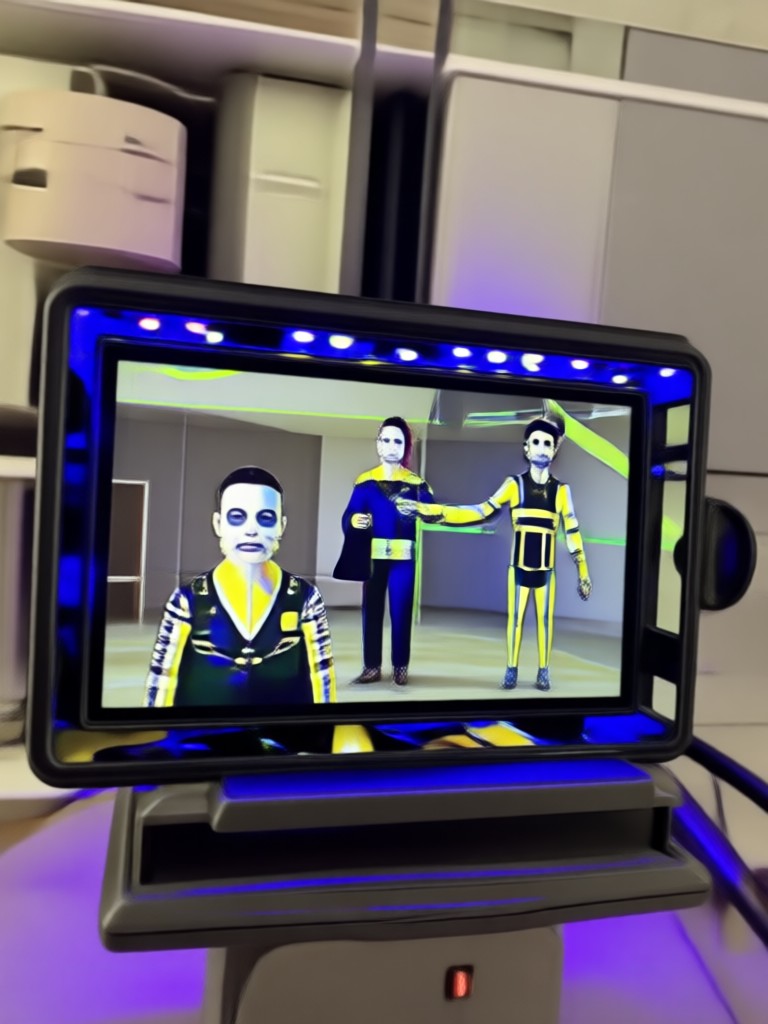 Group video with one face swapped