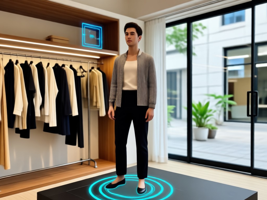 AI virtual try on showing realistic clothing fit