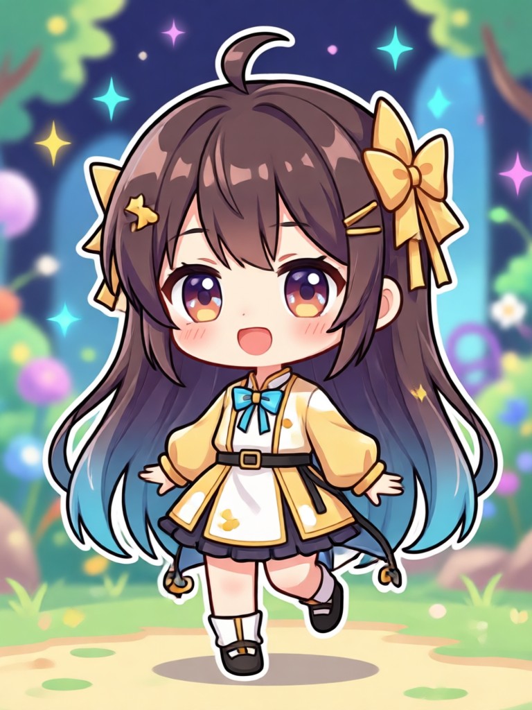 Interface do aplicativo móvel para criação de chibi